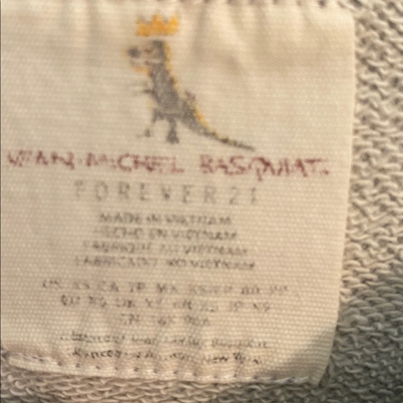 Forever 21 Basquiat Graphic Dinosaur Sweatshirt - Picture 3 of 3